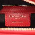 Dior Handbag Lady Large Cannage Red Leather — view 4