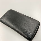 Louis Vuitton Epi Zippy Wallet Round Zipper Long Black — view 3