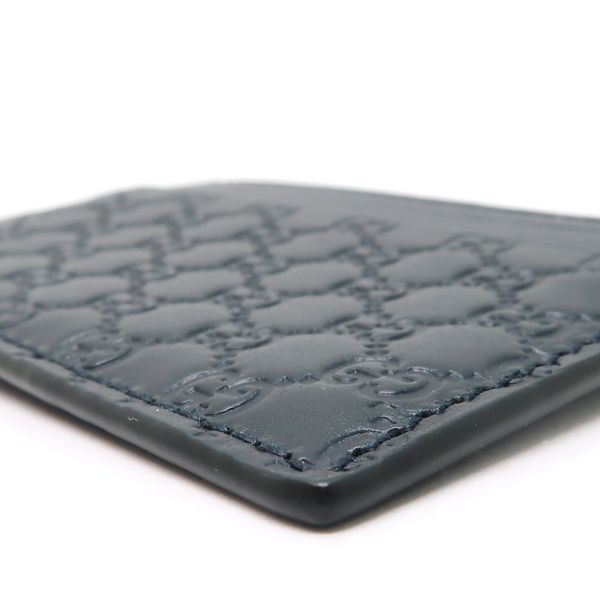 Gucci Card Case Micro Guccissima Leather Holder Navy — view 5