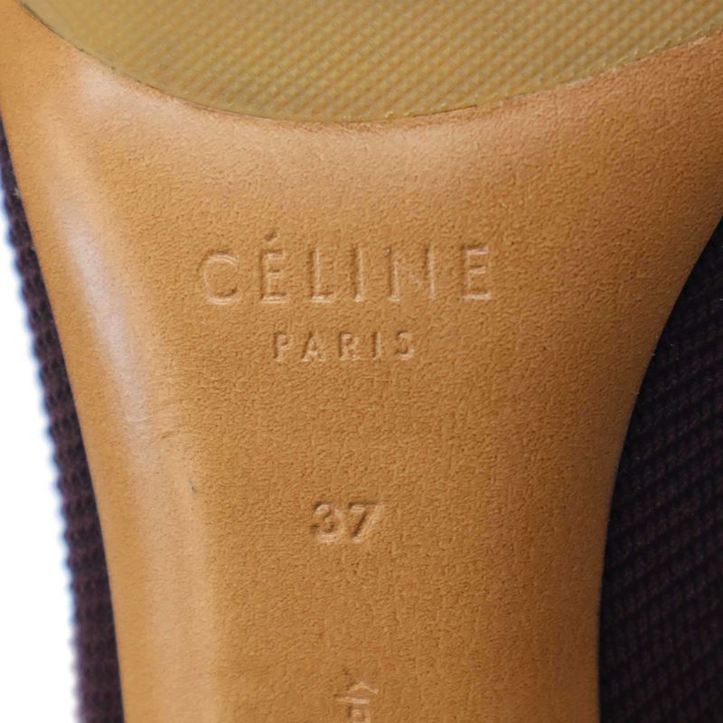 Celine by Phoebe Philo Stretch Sock Boots Burgundy 37 — view 6