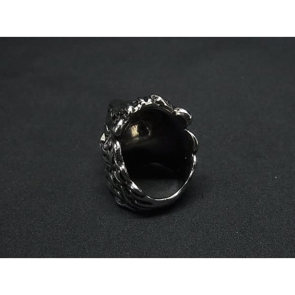 Gucci Lion Head Ring Silver And Pink Metal Rhinestone — view 3