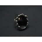 Gucci Lion Head Ring Silver And Pink Metal Rhinestone — view 3