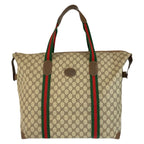 Gucci Vintage Sherry Line GG Supreme Canvas Boston Bag