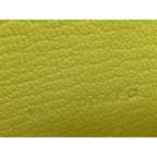 Hermes Card Case Bearn Limoncello Chevre Silver Hardware New Vintage — view 7