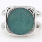 Hermes Corozo Metal Size 10.5 Silver 10.1 g Ring — view 5