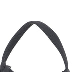 Prada Tessuto Nylon Triangle Logo Leather Handbag Tote Black — view 2