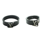 Louis Vuitton LV Initial 40 mm Monogram Eclipse Belt Canvas Logo 90 30