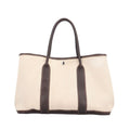 Hermes Garden Party PM Tote Toile Ash Beige Brown
