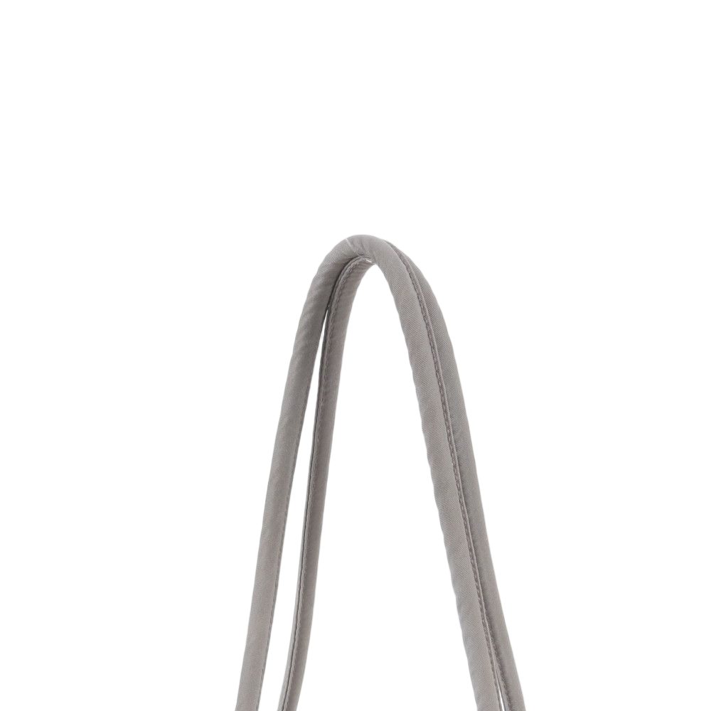Prada Tessuto Nylon Triangle Logo Tote Shoulder Hand Gray — view 2