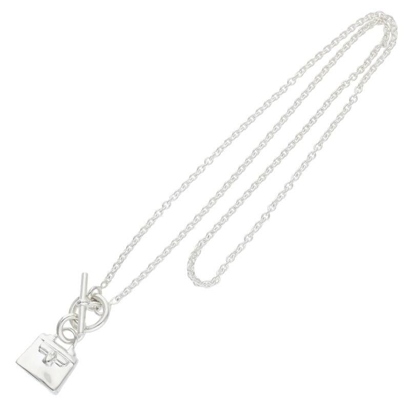 Hermes Amulet Kelly Silver Necklace 43 cm — view 2