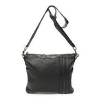 Gucci Large Flap Messenger Black Grain Calfskin Leather