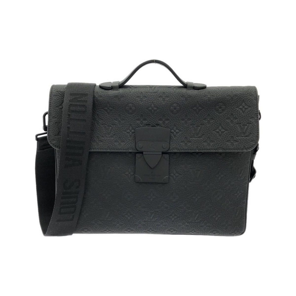 Louis Vuitton Taurillon Monogram S Lock Briefcase