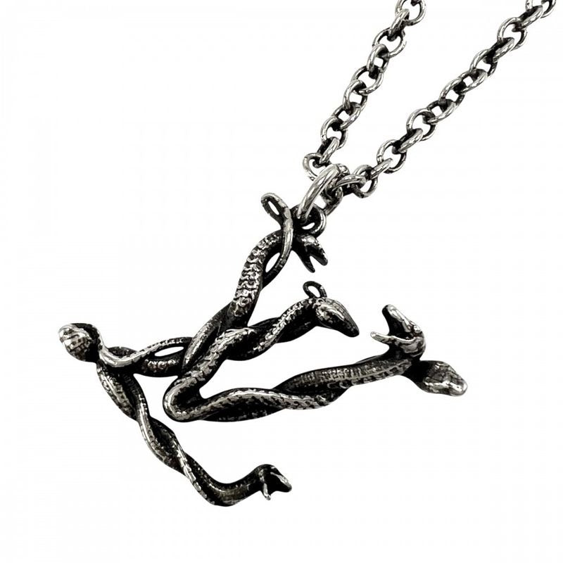 Louis Vuitton Necklace Snake Pendant Accessory With Adjuster Vintage