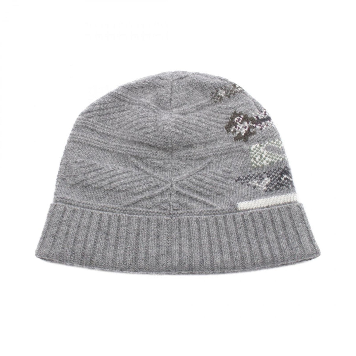 Hermes Knit Cap Button S Gray Wool — view 2
