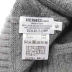 Hermes Knit Cap Button S Gray Wool — view 4