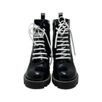 Louis Vuitton Star Trail Ankle Boots 35 1 2 Black White Logo Line