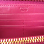 Prada Quilted Nylon Pink L Shaped Zipper Long Wallet 1042 — view 6