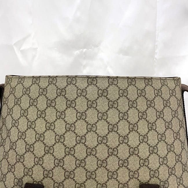 Gucci Shoulder Bag Beige Brown GG Supreme — view 5