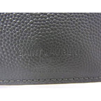 Saint Laurent Leather Bifold Wallet Men Women Grayish Aw1873 — view 5