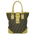 Fendi Zucca Bucket Tote Handbag Canvas Brown 8 Bh091 Bag