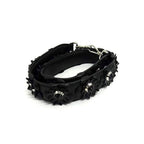 Fendi Strap Leather Flower Bag Shoulder Black — view 2