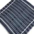 Dior Scarf Black White Dot Pattern Border Sheath