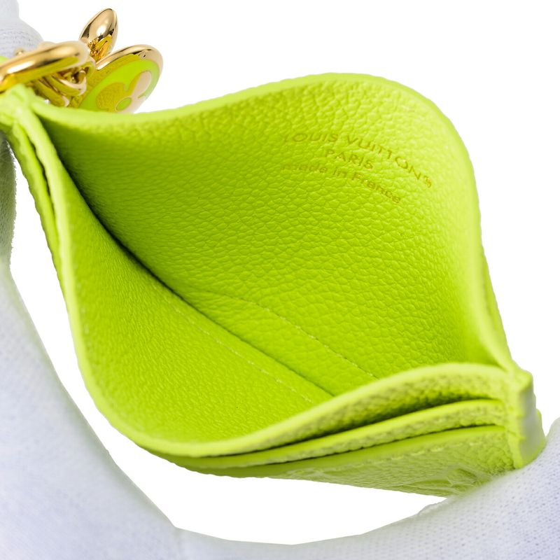 Louis Vuitton Card Case Holder Charm Zesty Lime — view 5