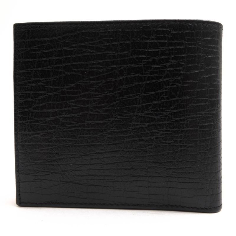 Gucci Wallet Men Leather Black 04848 Bifold with Coin Purse — view 2