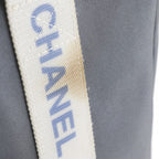 Chanel Logo Sport Line Nylon Gray Tote Bag — view 8