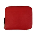 Hermes Azap Silk in Compact Bougainvillea Red Silver Veau Fold Wallet