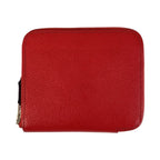 Hermes Azap Silk in Compact Bougainvillea Red Silver Veau Fold Wallet
