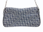 Dior Trotter Line Saddle Bag Navy Silver — view 3