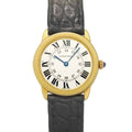 Cartier Ronde Solo SM Watch Silver 18k Yellow Gold Quartz