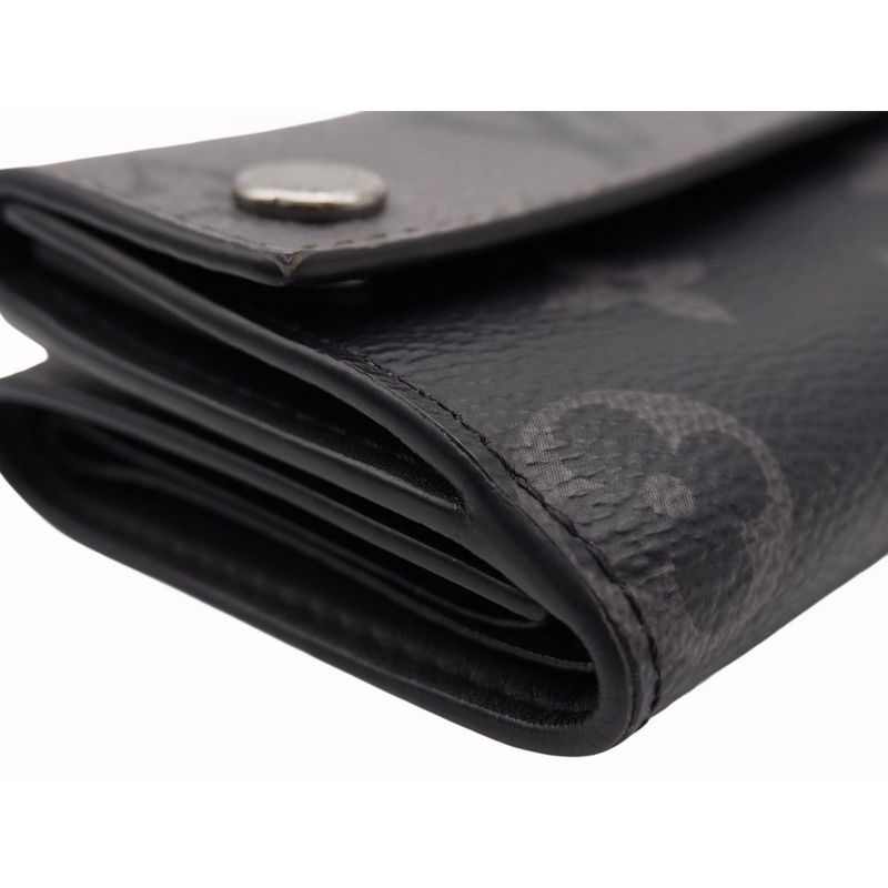 Louis Vuitton Discovery Compact Wallet Trifold Monogram Eclipse Canvas — view 4