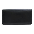 Louis Vuitton Long Wallet Men Leather Black Portefeuille — view 2