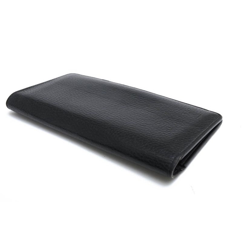 Louis Vuitton Long Wallet Men Leather Black Portefeuille — view 4