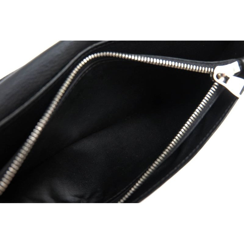 Louis Vuitton Long Wallet Men Leather Black Portefeuille — view 9