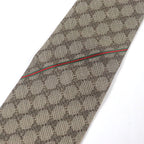 Gucci 100% Silk GG Logo All-over Webline Tie Regular Beige — view 5