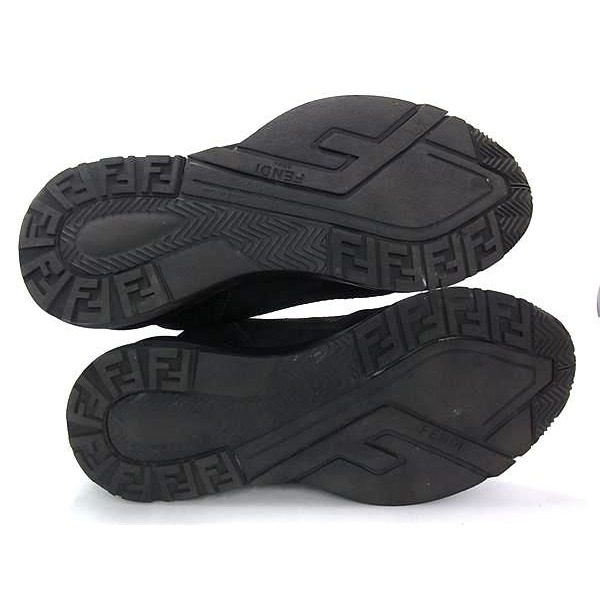 Fendi Flow Sneakers Shoes 6 Black — view 4