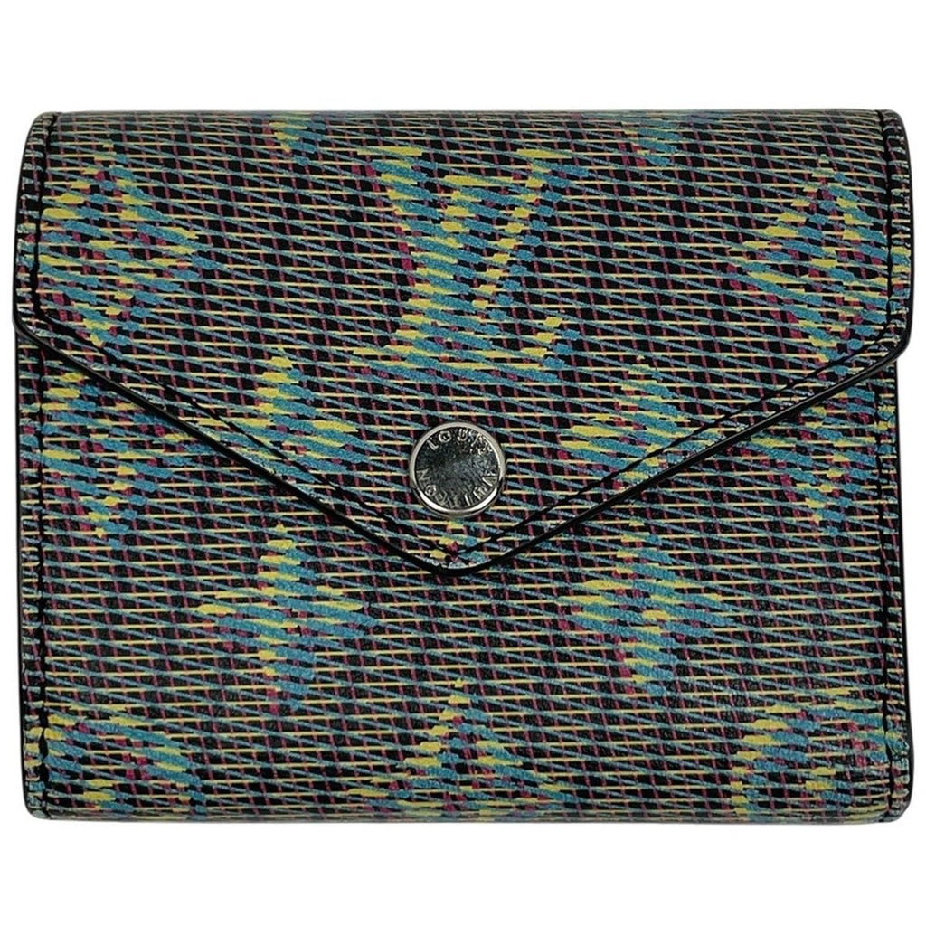 Louis Vuitton Portefeuille Zoe Monogram LV Pop Trifold Wallet Leather Navy