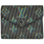 Louis Vuitton Portefeuille Zoe Monogram LV Pop Trifold Wallet Leather Navy