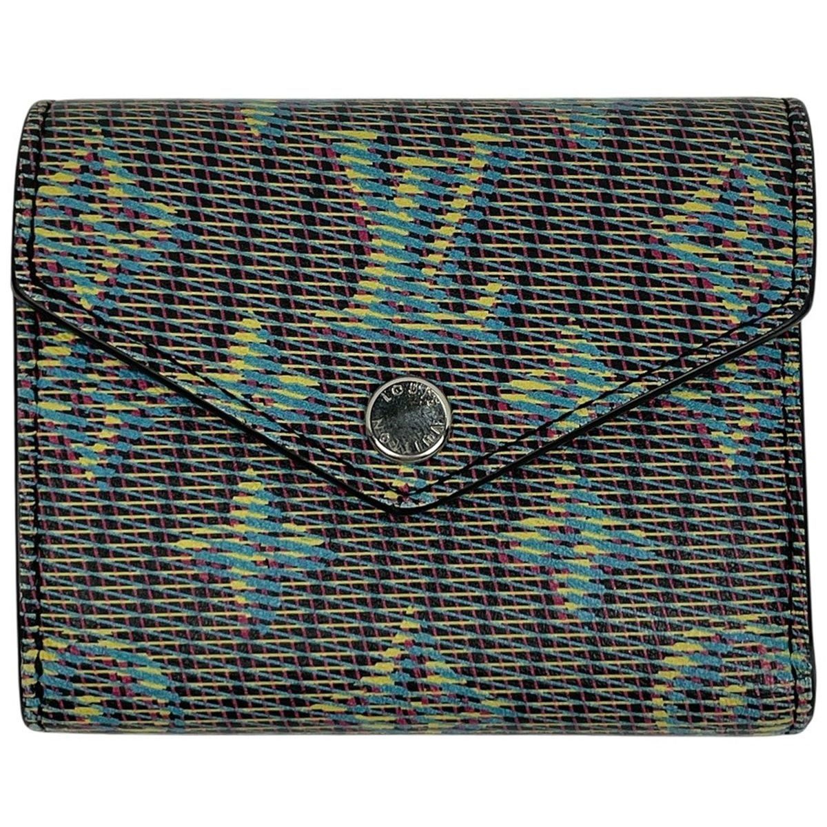 Louis Vuitton Portefeuille Zoe Monogram LV Pop Trifold Wallet Leather Navy