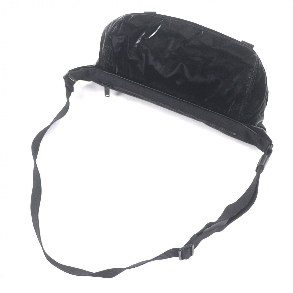 Saint Laurent Paris Nylon Embroidery Belt Bag Black — view 6