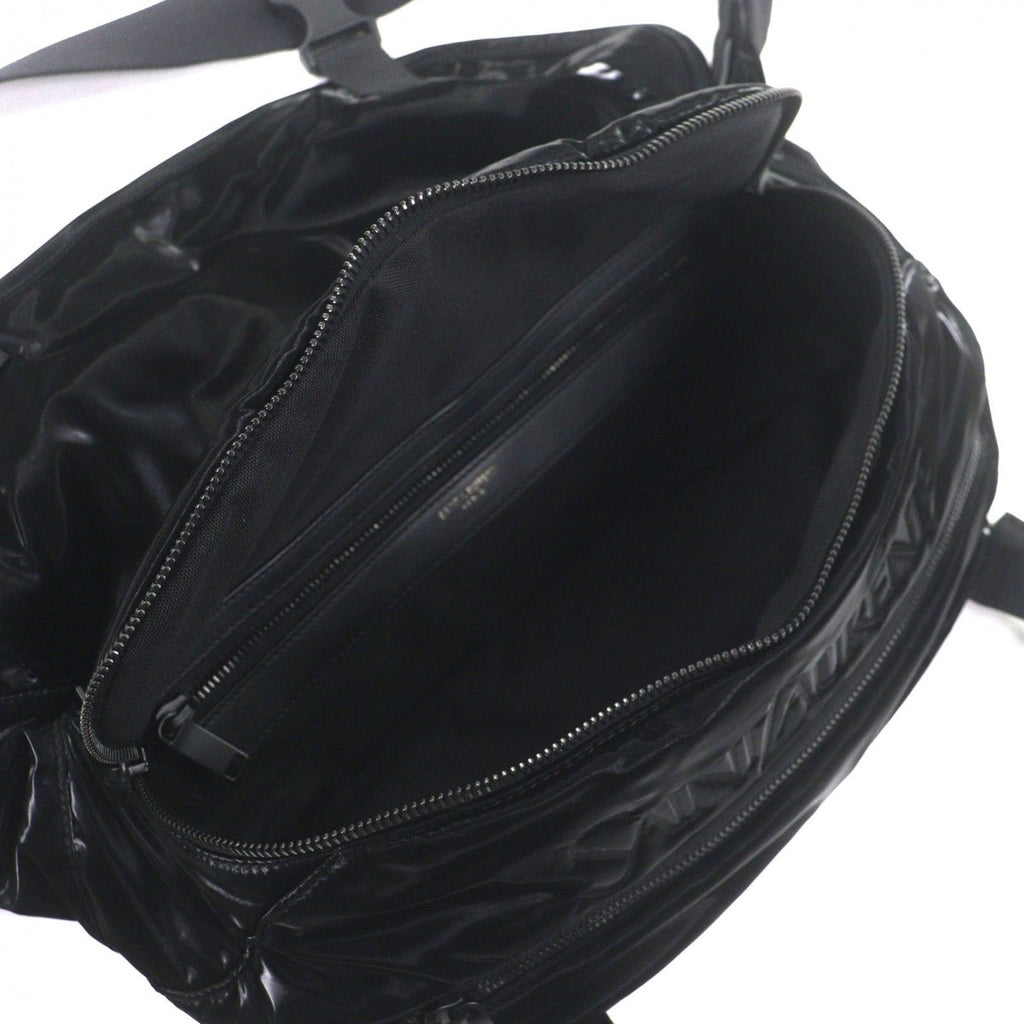 Saint Laurent Paris Nylon Embroidery Belt Bag Black — view 7