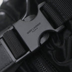 Saint Laurent Paris Nylon Embroidery Belt Bag Black — view 8