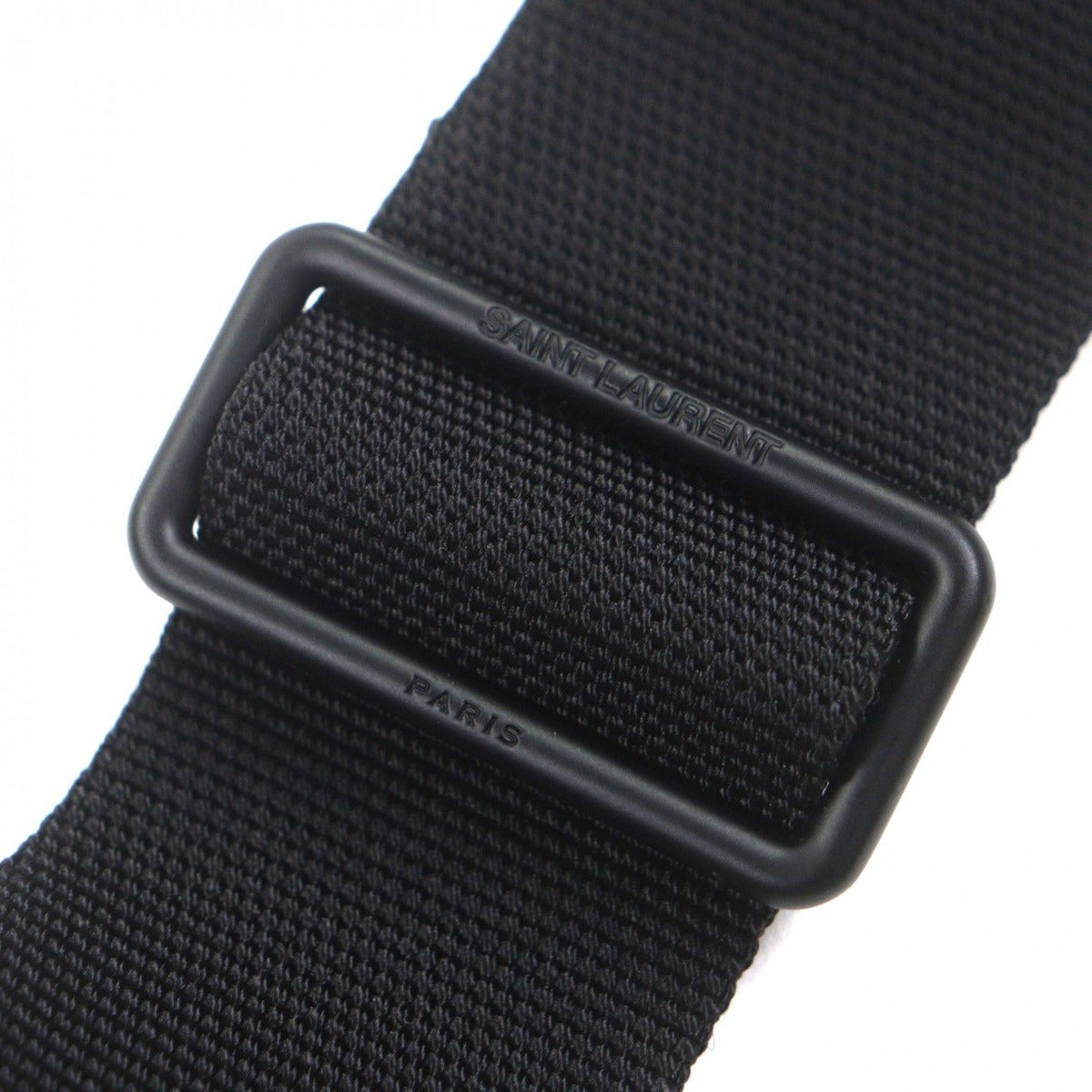 Saint Laurent Paris Nylon Embroidery Belt Bag Black — view 9