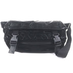 Saint Laurent Paris Nylon Embroidery Belt Bag Black