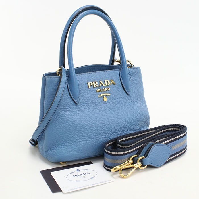 Prada 2-Way Handbag Leather