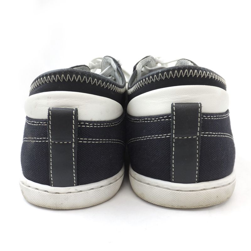 Louis Vuitton Low Cut Sneakers Navy Size 7 White — view 4