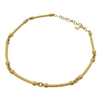Christian Dior Vintage Choker Rope Necklace Metal Gold 1941 — view 3